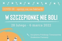 “W szczepionkę nie boli” - ogólnopolska akcja edukacyjna